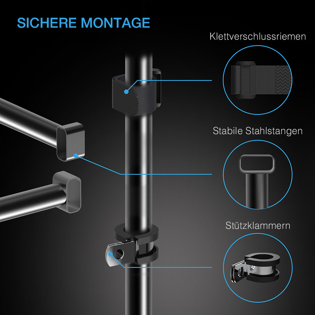 AC Infinity Grow-Zelt-Verstärkungs- und Montagestangen Detail 3